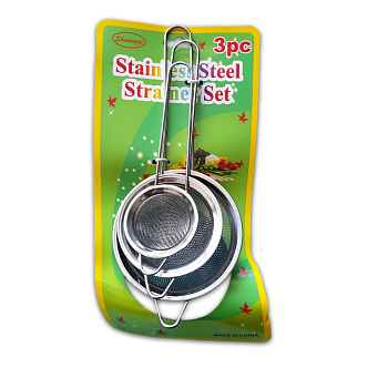 Сито 3шт серебро 6/8/10