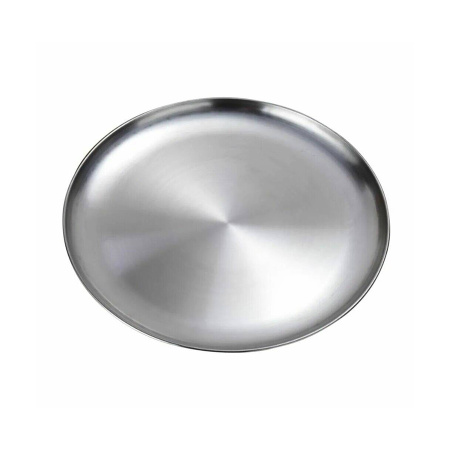 Тарелка ТОН серебро 26см