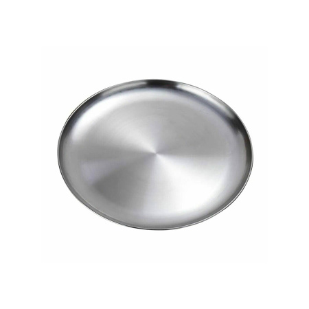 Тарелка ТОН серебро 23см