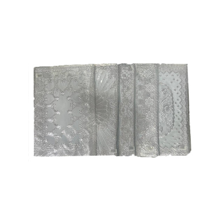 Коврик на стол узорный СЕРЕБРО/Золото маленький