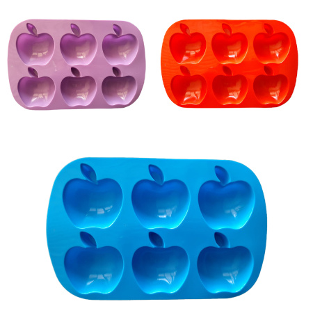 Формочки для выпечки ЯБЛОКО 6 яч