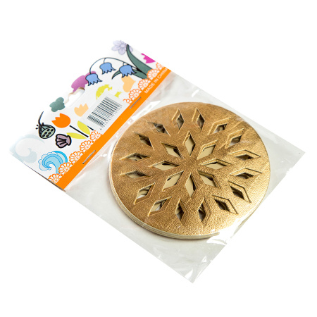 Подставки под кружки золото/серебро