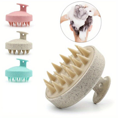 Щетка массажная для волос силикон МП