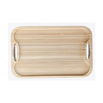 Поднос прямоугольный деревянный ЛЮКС 40*25*1,5см