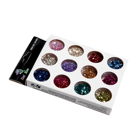 Блестки для ногтей (12шт)
