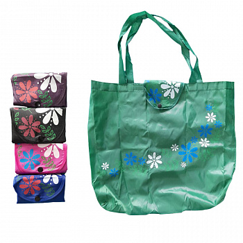 Сумка пакет цветочки (12шт)