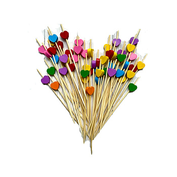 Шпажки фигурные ЦВЕТНОЕ СЕРДЦЕ