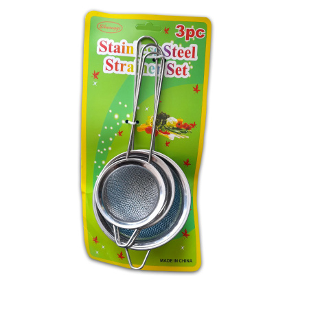 Сито 3шт серебро 7/8/10