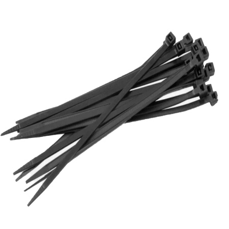 Хомуты пластмассовые 4,8*300мм (100шт) ЧЕРНЫЕ