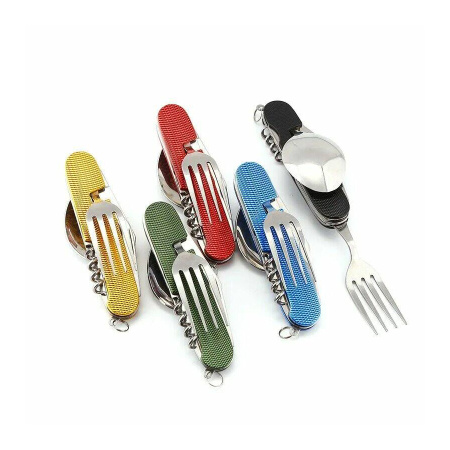 Набор складных столовых походных приборов 5 в 1