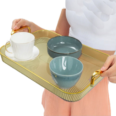 Поднос ПРЯМОУГОЛЬНЫЙ (МЕДОВЫЙ) С ЗОК