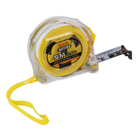 Рулетки 5м ПРОЗРАЧНАЯ