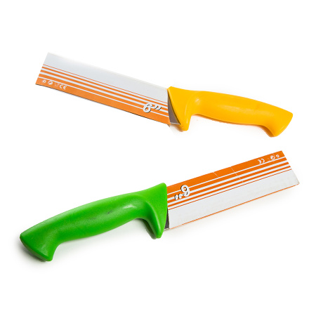 Нож бык цветная ручка 6''