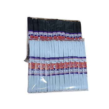 Резинка одежная RUI (3м) плотная белый/черный