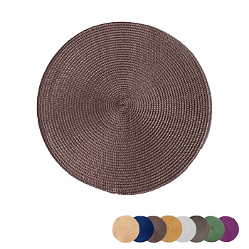 Коврик вязанный круг на стол ДИЗАЙН