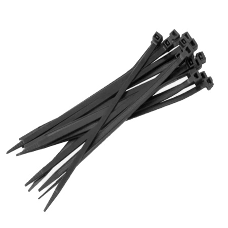 Хомуты пластмассовые 3,6*200мм (100шт) ЧЕРНЫЕ